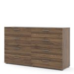 Furniture To Go Pepe Wide Chest Of 8 Drawers Walnut