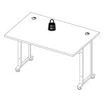 Furniture To Go Prima Desk 120cm White