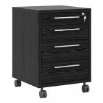 Furniture To Go Prima Mobile Cabinet Black Woodgrain