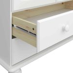 Furniture To Go Richmond 2 Door 2 Drawer Combi Wardrobe Off White MDF