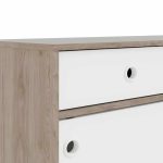 Furniture To Go Rome Sideboard 3 Drawers Oak Matt White