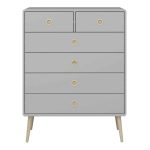 Furniture To Go Softline 6 Drawer Chest Grey