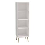 Furniture To Go Softline Narrow Bookcase Off White