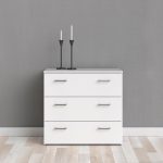 Furniture To Go Space Chest Of 3 Drawers White