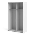 Furniture To Go Verona Sliding Wardrobe 120cm White 2 Shelves