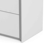 Furniture To Go Verona Sliding Wardrobe 120cm White 2 Shelves