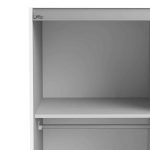 Furniture To Go Verona Sliding Wardrobe 120cm White 2 Shelves