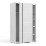 Furniture To Go Verona Sliding Wardrobe 120cm White 5 Shelves