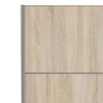 Furniture To Go Verona Sliding Wardrobe 120cm Oak 2 Shelves