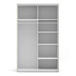 Furniture To Go Verona Sliding Wardrobe 120cm Oak White 5 Shelves