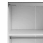 Furniture To Go Verona Sliding Wardrobe 180cm White 5 Shelves