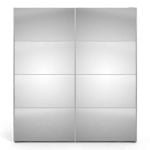 Furniture To Go Verona Sliding Wardrobe 180cm White Mirrored Door 5 Shelves