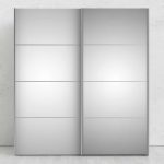 Furniture To Go Verona Sliding Wardrobe 180cm White Mirrored Door 5 Shelves