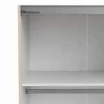 Furniture To Go Verona Sliding Wardrobe 180cm Oak White 2 Shelves