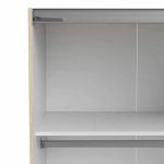 Furniture To Go Verona Sliding Wardrobe 180cm Oak White 5 Shelves