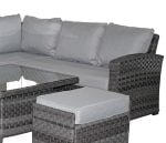 Signature Weave Grace Corner Sofa Grey Weave Garden Dining Set