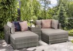 Signature Weave Harper Grey Weave Stackable Garden Sofa Set