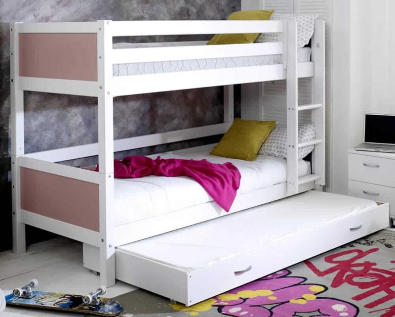 Thuka Nordic Bunk bed 3 Rose Gable Ends