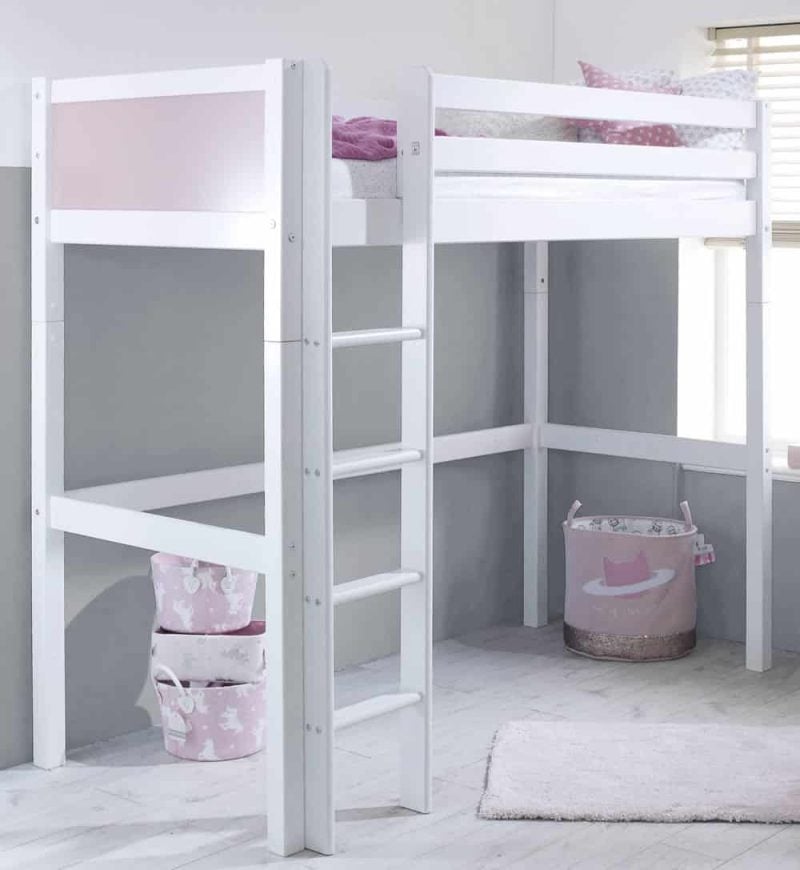 Thuka Nordic High Sleeper Bed 1 Rose Gable Ends