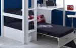 Thuka Nordic High Sleeper Bed 3 Flat White Ends Black Futon