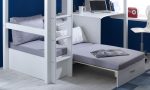 Thuka Nordic High Sleeper Bed 3 Grey Gable Ends Silver Futon