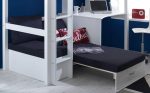 Thuka Nordic High Sleeper Bed 3 Tongue Groove Black Futon