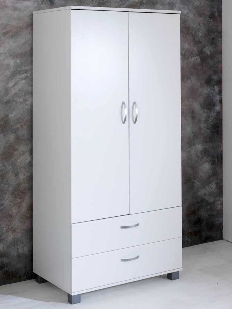 Thuka Nordic Wardrobe Flat White Doors