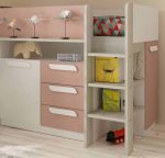 Trasman Kids Girona Mid Sleeper Bed Pink