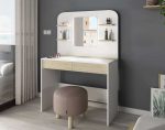 Trasman Secret Vanity Dressing Table Oak White